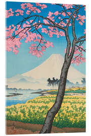 Tableau en verre acrylique The River Banyu in Spring Time, 1938 - Koitsu Tsuchiya