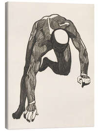 Tableau sur toile Anatomical study of the neck, arm and leg muscles - Jan Stolker