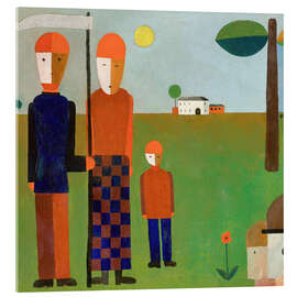 Acrylic print Rural family (Jatho family), 1923 - Franz Wilhelm Seiwert
