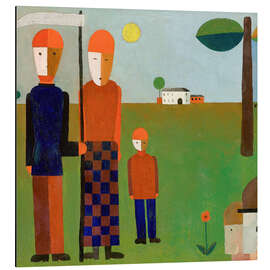 Print på aluminium Rural family (Jatho family), 1923 - Franz Wilhelm Seiwert