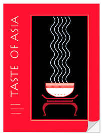 Sticker mural Taste of Asia, 1994 - Vintage Advertising Collection