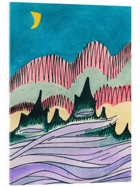 Acrylglasbild Abendnebel, 1921 - Karl Wiener