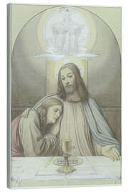 Tableau sur toile Christ with his favorite disciple John - Eduard von Steinle