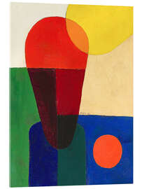 Acrylglasbild Stark abstrahierte Halbfigur, 1920 - Franz Wilhelm Seiwert