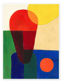 Poster Highly abstracted half-figure, 1920 - Franz Wilhelm Seiwert