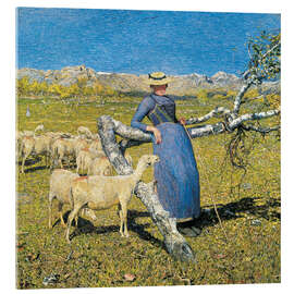 Tableau en verre acrylique High Noon in the Alps - Giovanni Segantini