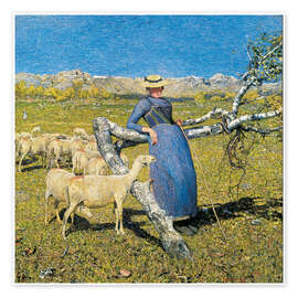 Wall art print High Noon in the Alps - Giovanni Segantini