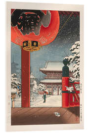 Acrylglasbild Winterschnee am Asakusa-Kannon-Tempel, 1938 - Koitsu Tsuchiya