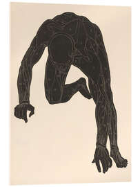 Acrylic print Anatomical study of the neck, arm and leg muscles - Jan Stolker