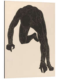 Print på aluminium Anatomical study of the neck, arm and leg muscles - Jan Stolker