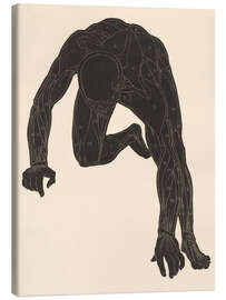 Tableau sur toile Anatomical study of the neck, arm and leg muscles - Jan Stolker