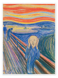 Poster The Scream, 1895 - Edvard Munch