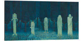 Print på aluminium Five Ghouls - Herbert Crowley