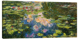 Tableau sur toile Le Bassin aux nymphéas, 1919 - Claude Monet