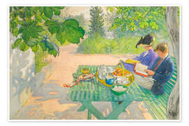 Wandbild Urlaubslektüre, 1916 - Carl Larsson