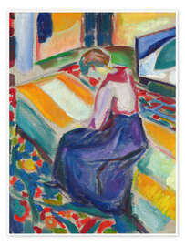 Wall art print Woman Seated on a Couch, 1919 - Edvard Munch