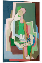 Tableau en aluminium Jeune fille assise, 1926 - Georges Valmier