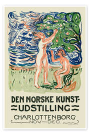 Poster Den Norske Kunstudstilling, Charlottenborg 1915 - Edvard Munch