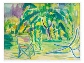 Wall art print Game on the Riviera - Janos Vaszary