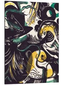 Print på aluminium Creation Story II, 1914 - Franz Marc