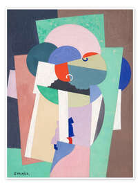 Wall art print Composition No. 7888 - Georges Valmier