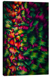 Lærredsbillede Crystal World - Colourful crystals of Beta Alanine - Jaroslaw Blaminsky