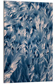 Print på aluminium Crystal World - the blue crystals of B-Alanine - Jaroslaw Blaminsky