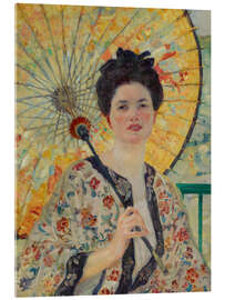 Acrylglasbild Der japanische Sonnenschirm - Frederick Carl Frieseke