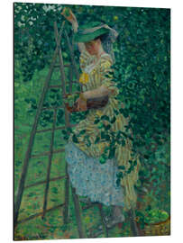 Alubild Der Apfelbaum, Porträt einer Dame - Frederick Carl Frieseke