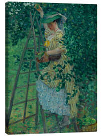 Tableau sur toile The Apple Tree, Portrait of a Lady - Frederick Carl Frieseke