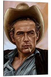 Tableau en aluminium James Dean - Dmitry Belov