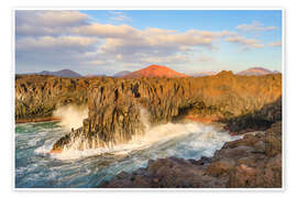 Wandbild Los Hervideros auf Lanzarote - Michael Valjak