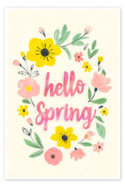 Wandbild Hello Spring - Andrea Haase