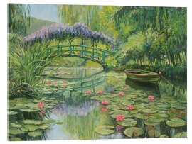 Acrylglasbild Monets Garten in Giverny - Paul Simmons