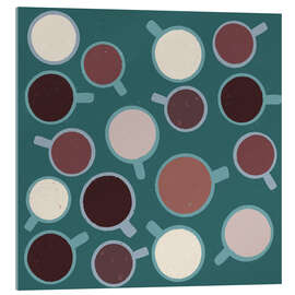 Acrylglasbild Tassen Kaffee - Nic Squirrell