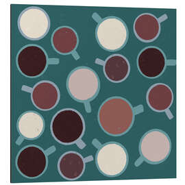 Alubild Tassen Kaffee - Nic Squirrell