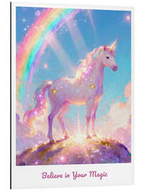 Print på aluminium Believe In Your Magic - Softlight Boutique