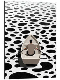 Print på aluminium Sea of Points - Softlight Boutique