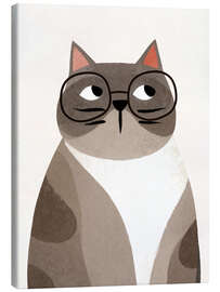 Leinwandbild Der Gelehrte Kater - Softlight Boutique
