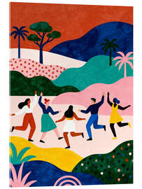 Tableau en verre acrylique Dancing in nature - Softlight Boutique