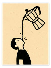 Wandbild Der Kaffeegenießer - Softlight Boutique