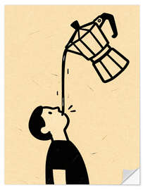 Sticker mural The coffee connoisseur - Softlight Boutique