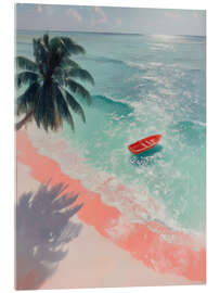 Acrylic print One red boat - DejaReve