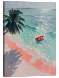 Canvas print One red boat - DejaReve