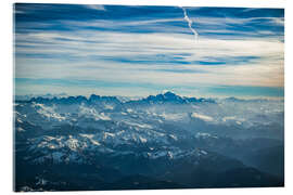 Acrylic print Swiss Alps with Mont Blanc - HADYPHOTO