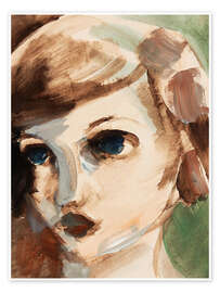Poster Porträt eines Mädchens - Heinrich Hoerle