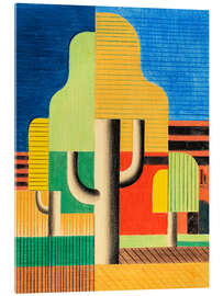 Tableau en verre acrylique The Trees - Heinrich Hoerle