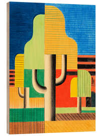 Quadro de madeira The Trees - Heinrich Hoerle