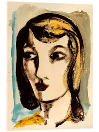 Acrylglasbild Porträt einer Frau - Heinrich Hoerle