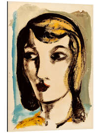 Print på aluminium Portrait of a Woman - Heinrich Hoerle